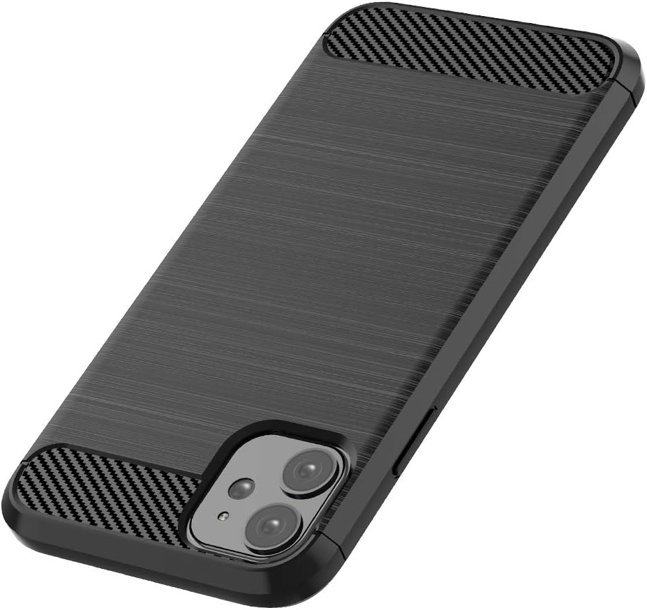 Weycolor for iPhone 11 Case, 6.1 inch 2019, Soft TPU Slim Silicone Anti-Scratches Flexible Protective Case (Black)