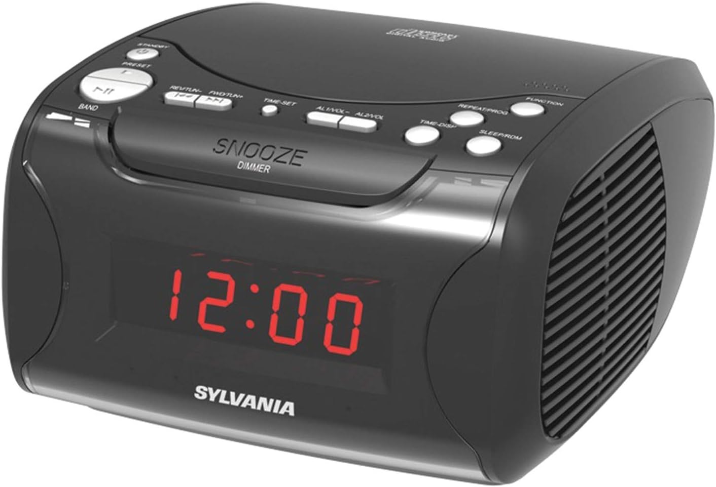 Amazon Com Sylvania Alarm Clock Radio With Cd Player And Usb Charging Home Audio Theater
