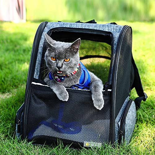 Texsens Cat Backpack Carrier, Super Breathable Carrier Backpack