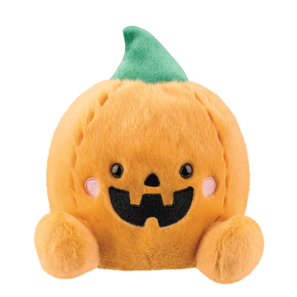 AURORA, 61582, Palm Pals Carver Jack O'Lantern, 8in, Medium, Soft Toy, Orange