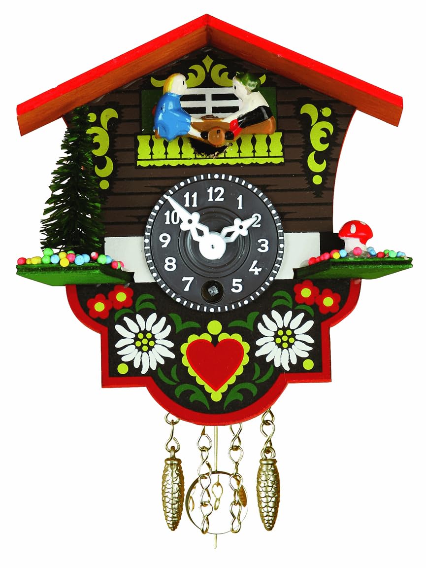Trenkle Small Black Forest Clock Swiss House height 4.7 inch TU 26 PW