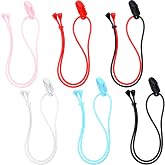Fiada 6 Pcs Hearing Aid Clips, Anti-lost Lanyard, Adjustable Bte Aid Clip | Retention Cord Tether for Hearing Aid, Protection Accessories for Seniors Adults, Prevent Loss, 6 Colors Available