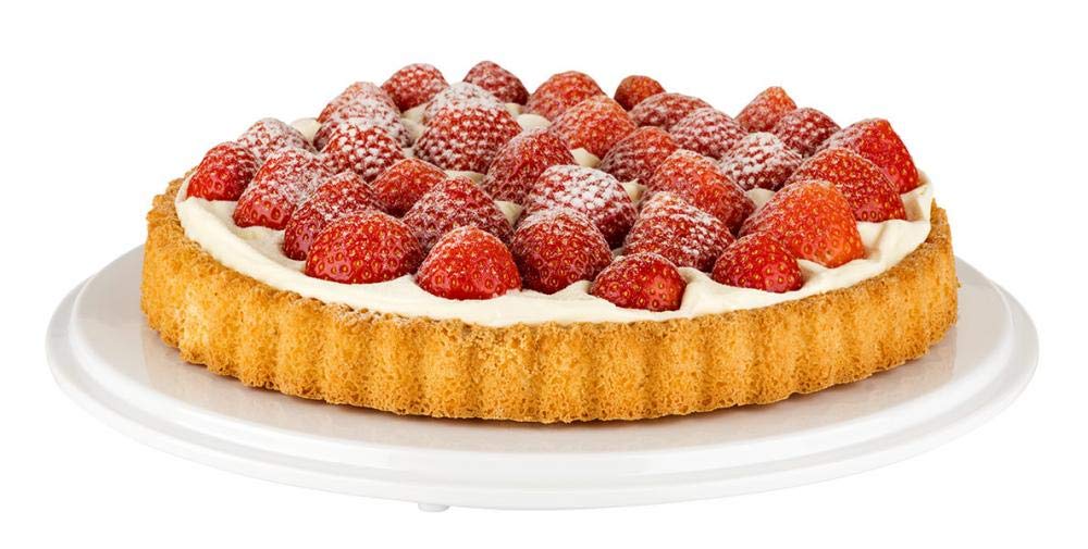 APS GF153 Melamine Cake Platter, Pure White