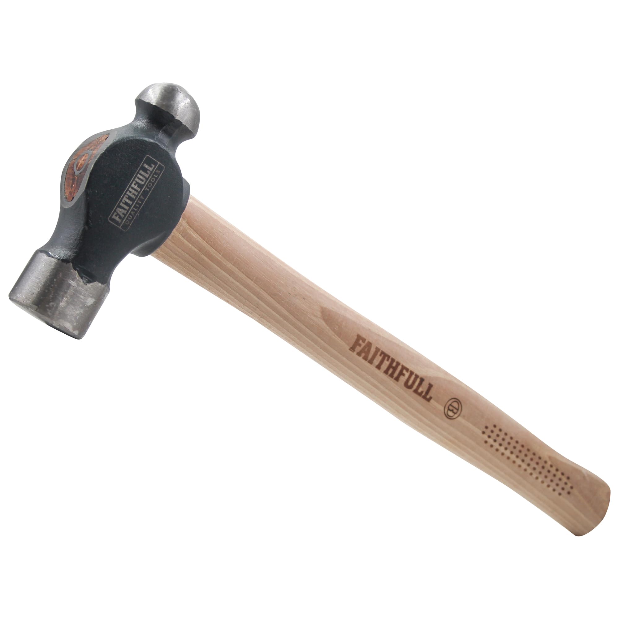 Faithfull 2lb Ball Pein Hammer Hickory Handle 908g (2lb)