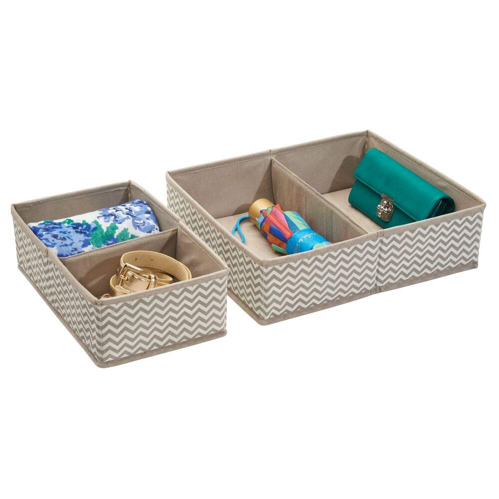 MetroDecor mDesign Organizador para cajones Set de Dos separadores de