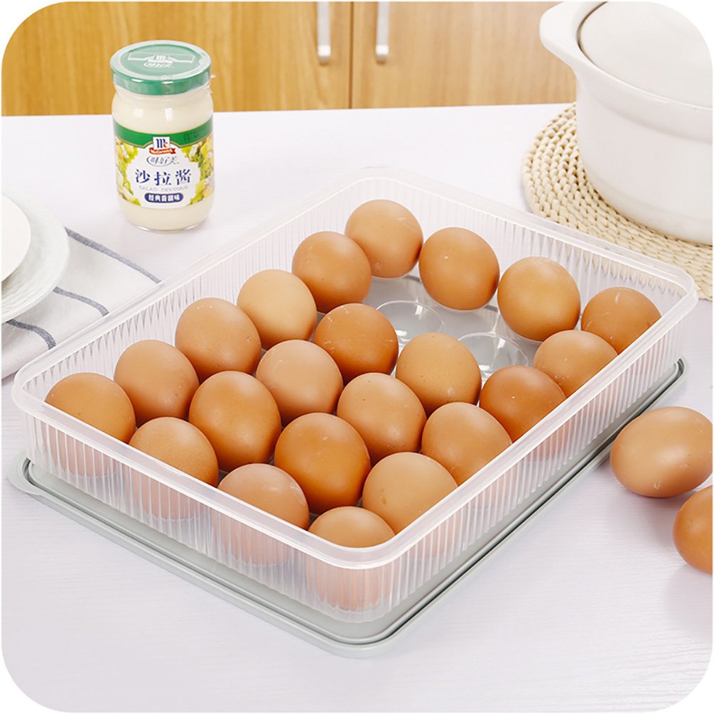 Anqeeso - Caja de almacenamiento para huevos, 1 contenedor de ...
