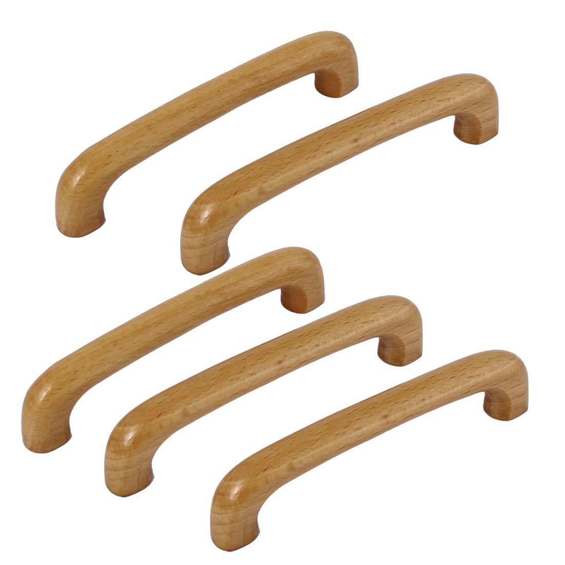 Sourcingmap Cabinet Cupboard Door Drawer Dresser 96mm Hole Distance Pull Wood Handles for Dresser Drawer Wardrobe 5 Pcs