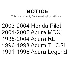 Front Wheel Bearing Pair For Honda Pilot Acura MDX