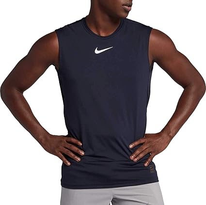 nike men's pro cool fitted sleeveless shirt