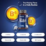 WeightWorld BCAA Tablets 2000mg 180 Vegan BCAAs 2:1:1 Vitamin B6 B12 view 2