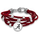 FTH Leather Cord Bracelet Silver Beads 7.5 Inch Officially Licensed