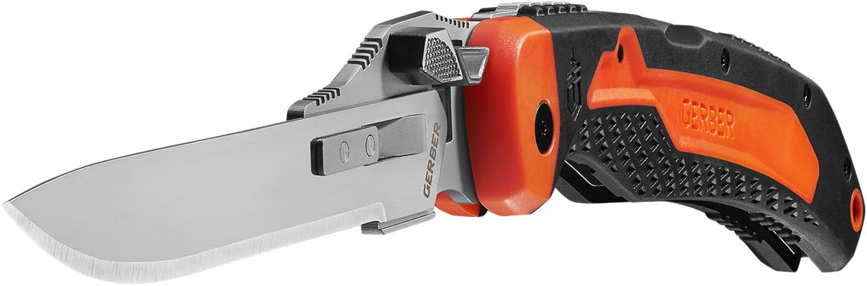 Gerber Vital Big Game Folder - Tool-less Exchangeable Blade Hunting Knife w/ Sheath [31-003053]: Home Improvement