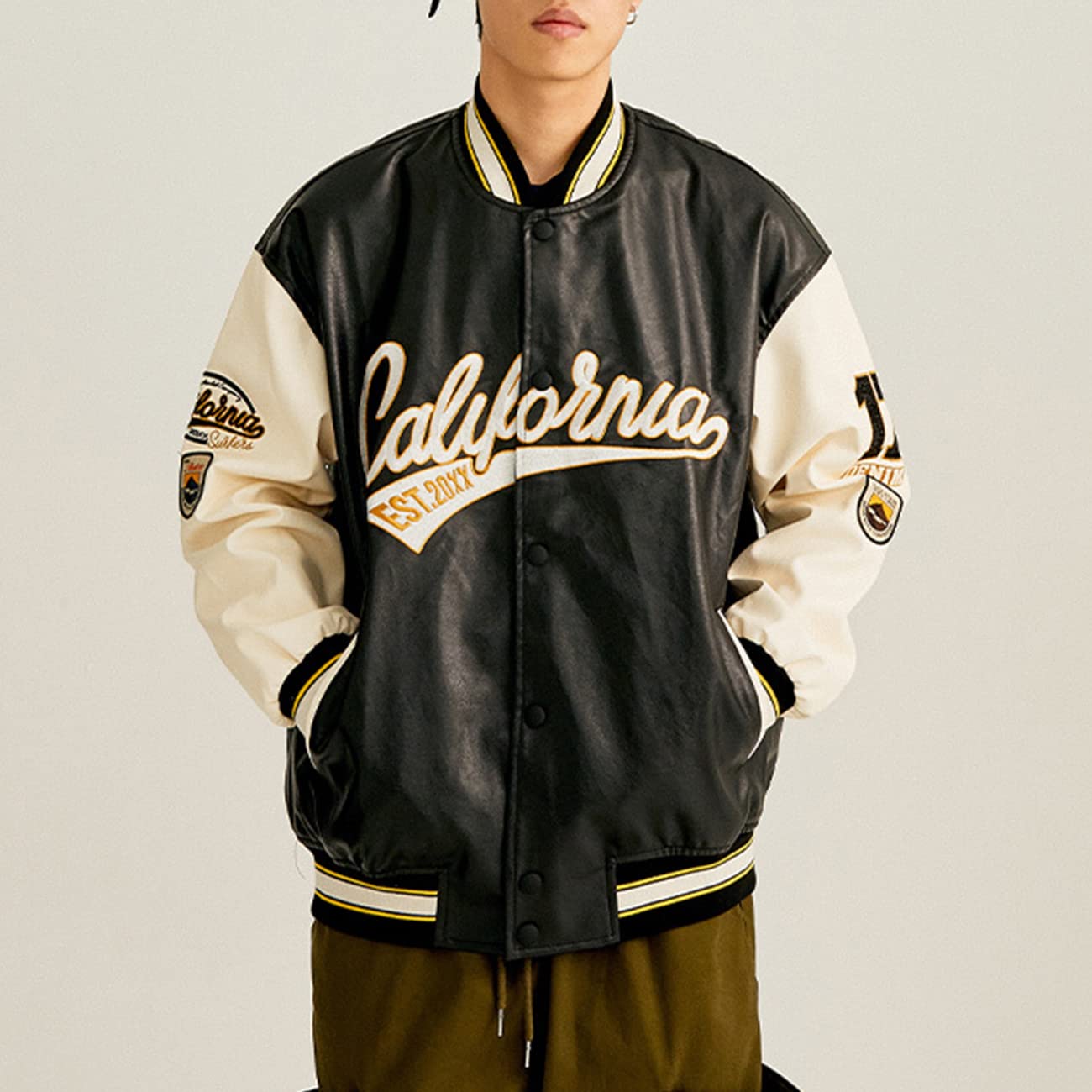 Mua Vamtac Mens Varsity Baseball Jacket Bomber Coats Cotton Fur Jackets