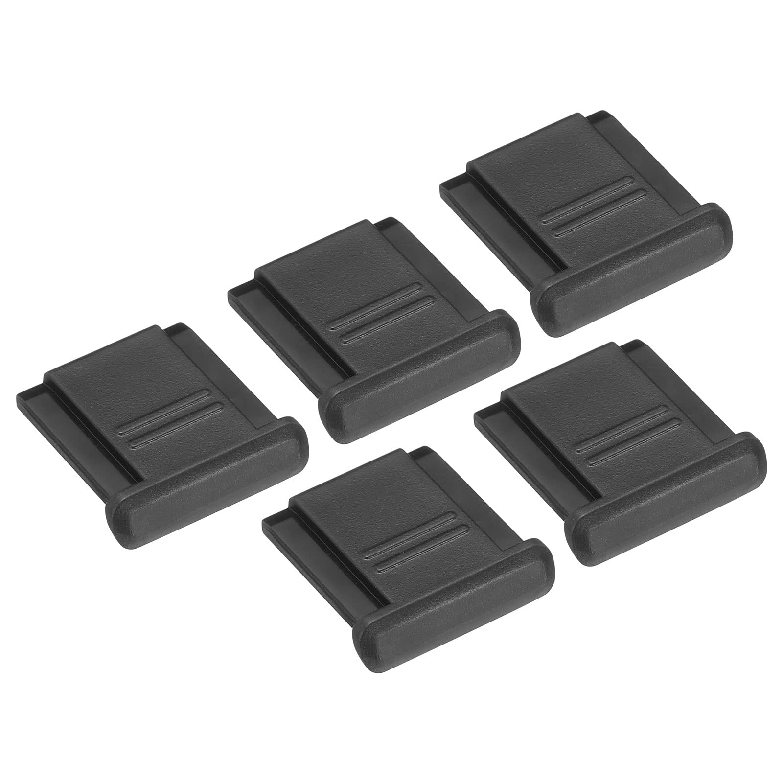 PATIKIL 12mm Universal Camera Hot Shoe Cover Cap, 5 Pack Black Plastic Hot Shoe Protector, Suitable for DSLR/SLR Camera