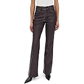 FAUX LEATHER HIGH RISE BOOTCUT PANTS by GOOD AMERICAN