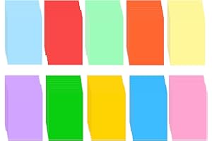 100 Sheets A4 Color Copy Paper 70GSM for Printer Printing Writing Crafts Art