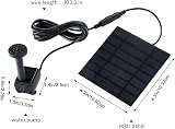 MEETOZ Solar Panel Water Pump Fountain for Bird Bath Garden Pond 1.8W view 2