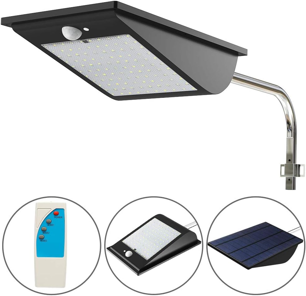 ENGREPO Solar Lights Outdoor, 110 LED 1300 Lumens Security Lighting Wireless Motion Sensor Light