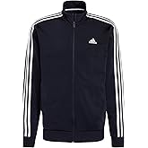 adidas Mens Warm-up Tricot Regular 3-Stripes Track Jacket Ink/White X-Large/Tall
