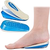 3 Layers Adjustable Orthopedic Heel Wedge Lift for Leg Length Discrepancies, Height Increase Insoles for Achilles Tendonitis, Heel Pain, Heel Cushion Cups for Heel Spur, Men and Women (Small, Beige)