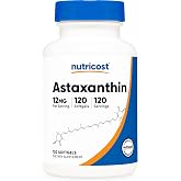 Nutricost Astaxanthin (12mg) 120 Softgels (4 Month Supply) | GMO-Free and Gluten Free
