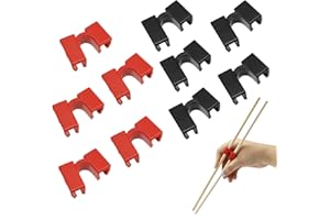 Zoyiancy 10Pair Reusable Chopstick Helpers, Replaceable Chopstick Assistant, Practice Chopsticks Assistant, Training Chopstic