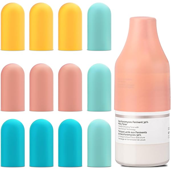 10 étuis De Voyage En Silicone Anti-fuite - Pour Bouteilles De Toilette - Élastiques, Réutilisables
