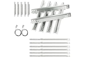 FIRXZYMZ Grill Repair Parts for Charbroil Performance 6 Burner 463244819 463238218 463276517 463276617 466245917 463277918 463274819, G470-5200-W1 Burner Tube 470-0004-W1A Heat Plate for 6 Burner 463244819