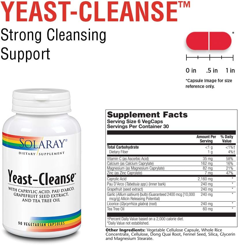 Télécharger gratuitement Images Amazon Com Solaray Yeast Cleanse Vcapsules 90 Count Health dernière salutations