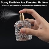 LOPHE Perfume Atomiser Refillable 50ml Twin Set Gold Silver Glass view 3