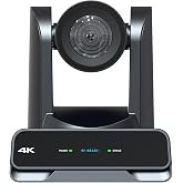 ADKIDO 4K PTZ Camera 30X Optical Zoom with HDMI+SDI+USB3.0+IP Streaming Video Output,Support AI Tracking/NDI 6/POE/4K P60 UHD,NDI PTZ Camera for Church Events,Conference,YouTube OBS vMix Zoom Teams