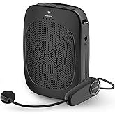 Wireless Voice Amplifier with Headset Microphone,Personal Wireless Bluetooth Amplifier with Mic,Teachers Microphone Wireless,Mini Megaphone Speaker,Portable PA System for Classroom C002