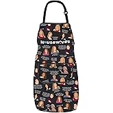 PXTIDY RHONY Kitchen Apron New York House wives TV Show Gift Reality Tv Show Fans Apron For Cooking Waterproof Adjustable