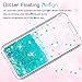 LeYi for iPhone 4S Case for Girls Women, Cute Shiny Glitter Moving Quicksand Clear TPU Protective Phone Case Cover for iPhone 4/ 4S/ 4G Turquoise