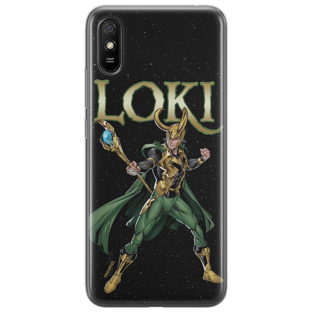 ERT GROUP mobile phone case for Xiaomi REDMI 9A original and officially Licensed Marvel pattern Loki 002 optimally adapted to the shape of the mobile phone, case made of TPU