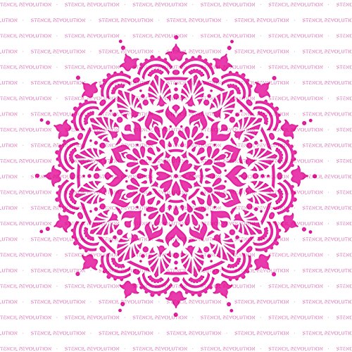Paradise Mandala Stencil Template for Walls and Crafts - Reusable Stencils for Painting in Small & Large Sizes