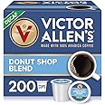 Victor Allen's Coffee Decaf Donut Shop Blend, Medium Roast, 200 Count, Single Serve Coffee Pods for Keurig K-Cup Brewers