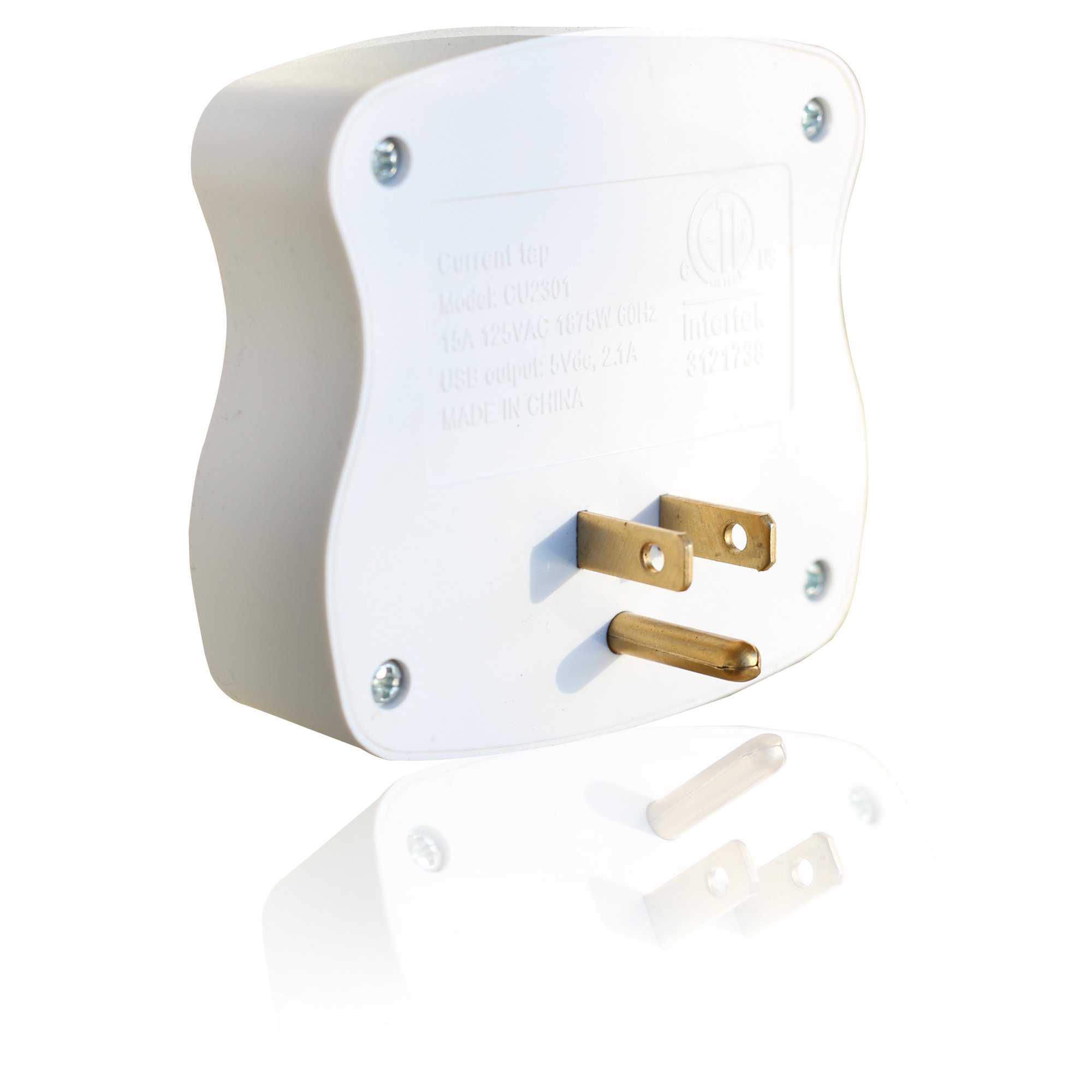 Portable USB Wall Outlet AC Ports Travel Plugin Compact Plug Phone