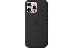 Apple iPhone 16 Pro Max Silicone Case with MagSafe and Camera Control: Lightweight Phone Case, Wireless Charging Compatible, Smooth Matte Finish; Black