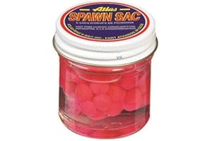 Atlas Mike's Spawn Sack Salmon Fishing Bait Eggs (Pack of 6), Pink