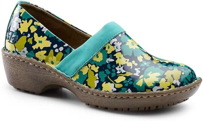teal clogs