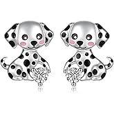Sterling Silver Dogs Stud Earrings Pug French Bulldog Dachshund Schnauzer Golden Retriever Dalmatian Puppy Earrings Dog Jewelry Gifts for Pet Lovers