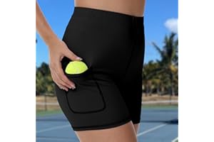 High Waist Workout Shorts with Pockets for Women – Comfortable Compression Sports Shorts for Running, Tennis, and Activewear