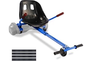 KKA Hoverboard Seat Attachment Go-Kart Fits 6.5”/ 8”/ 10” Hoverboards, Hover Cart for Kids & Adults, Accessory for Self Balancing Scooter