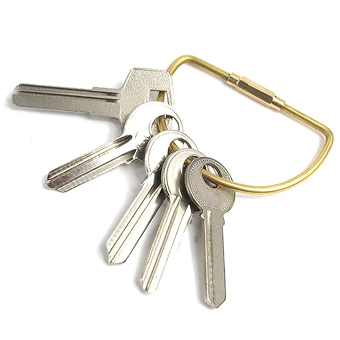 Quality Yes QY 2PCS Solid Brass WaterDrop Shape Metal Key Ring