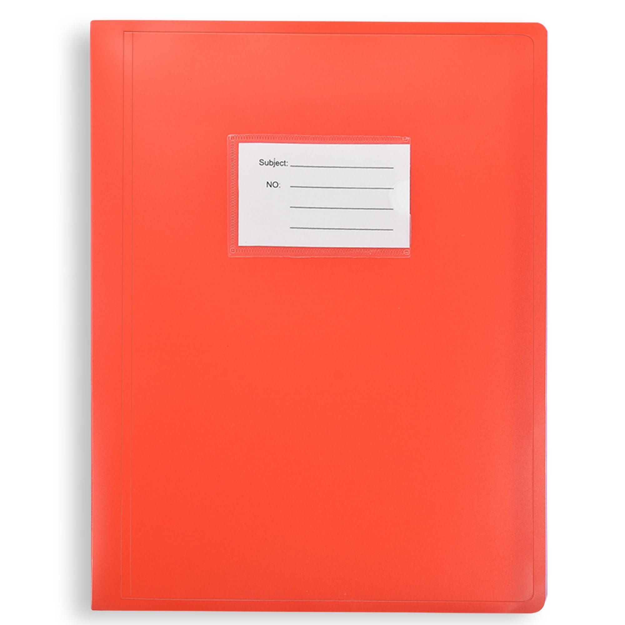 Arpan A4 Flexicover 62 Pockets 124/Sides Pocket Display Book Presentation Folder - Flexible Cover (Red)