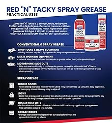 Lucas Oil 10318 Red N Tacky Grease 3 Ounce Combo Pack