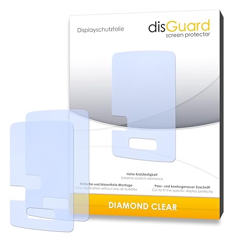 2 x disGuard Diamond Clear Display-Schutzfolie für Sandisk Sansa Clip Zip-Qualität (klare, Antihaft-Beschichtung, Festplatte,