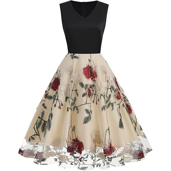 Amazon.com: IKADEX 50s Vintage Dress for Women Off Shoulder