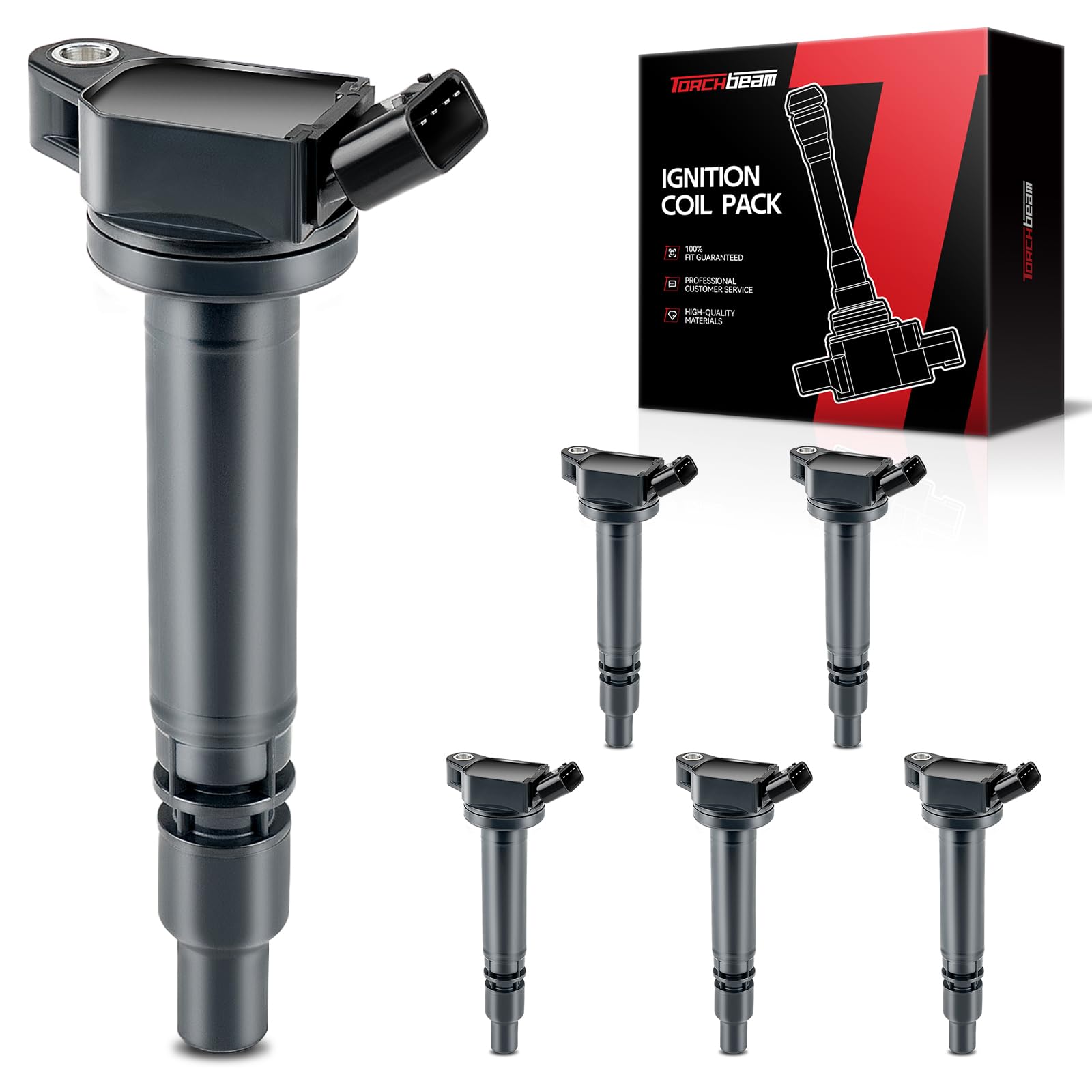 Torchbeam 6 Packs Ignition Coil UF630 Fit for Lexus